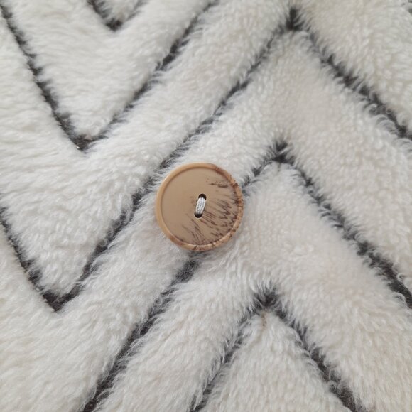 Vtg 70s vegan fur & suede double breasted jacket - Picture 7 of 13